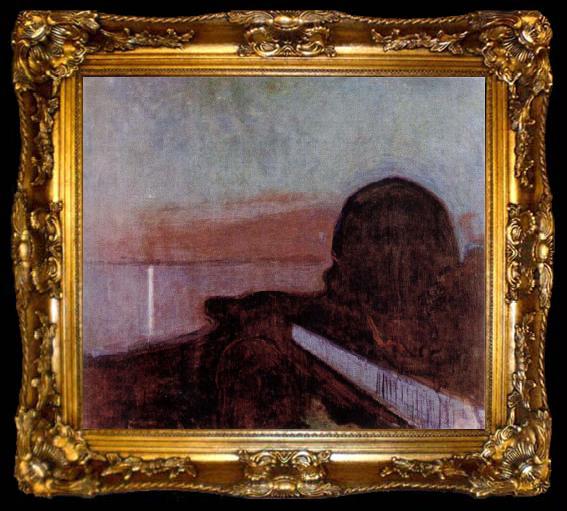 framed  Edvard Munch Starry Night, ta009-2